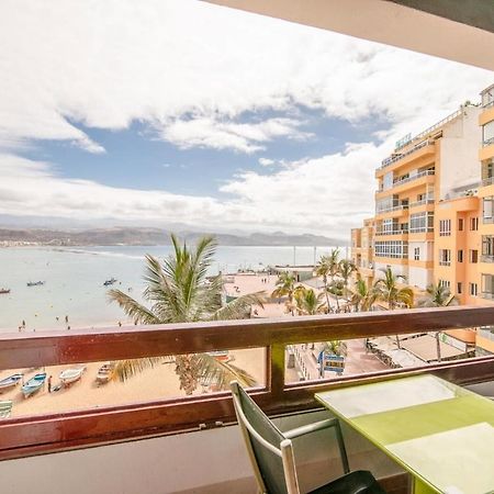 En Primera Linea De La Playa De Las Canteras Vista Al Mar Las Palmas de Gran Canaria Bagian luar foto