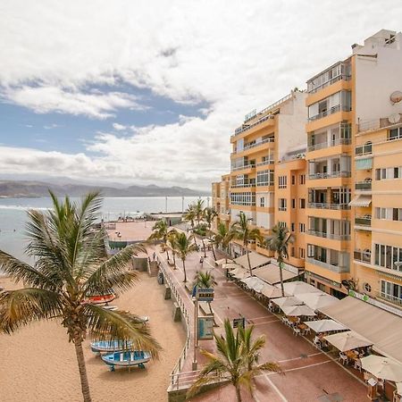 En Primera Linea De La Playa De Las Canteras Vista Al Mar Las Palmas de Gran Canaria Bagian luar foto